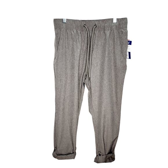 Huk Journey Gray Performance Quick-Drying Women's Cuffed Pants Size M  New - Picture 1 of 14